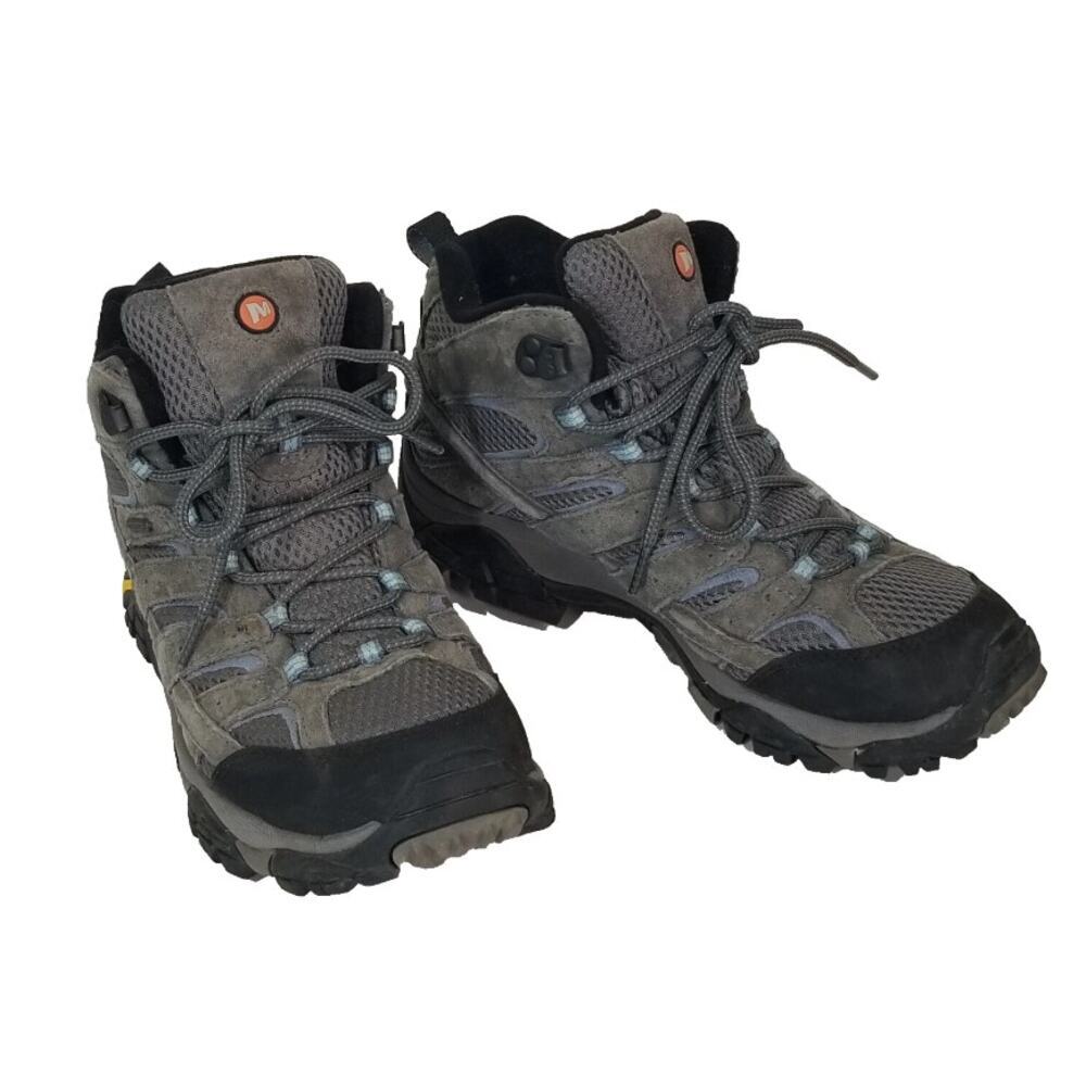 Merrell Women's Gray Granite Moab 2 Waterproof Hiking Shoes 9.5